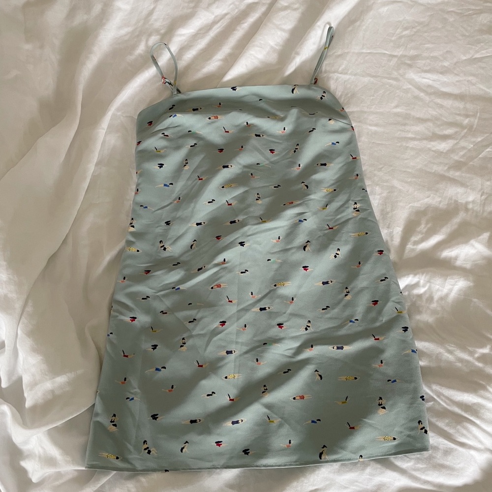 Staud Printed Mini Dress